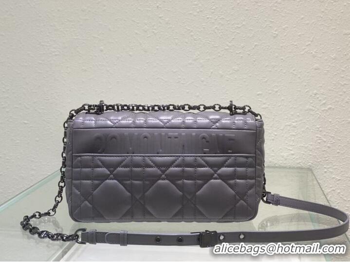 Luxurious MEDIUM DIOR CARO BAG Gradient Cannage Lambskin M9242WN gray