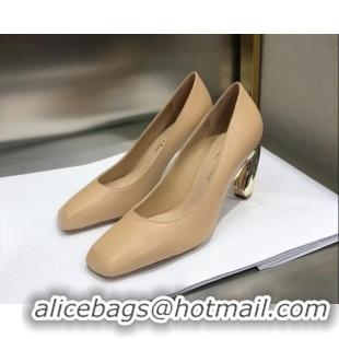 Trendy Design Dior Rhodes Calfskin Pumps Beige 111585