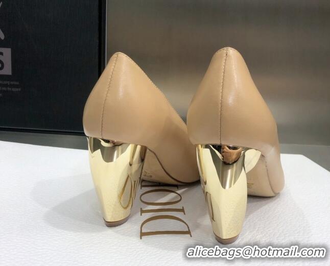 Trendy Design Dior Rhodes Calfskin Pumps Beige 111585