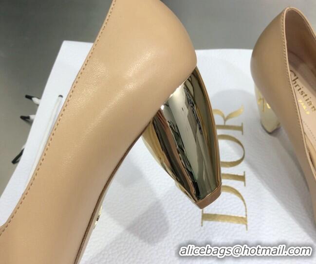 Trendy Design Dior Rhodes Calfskin Pumps Beige 111585