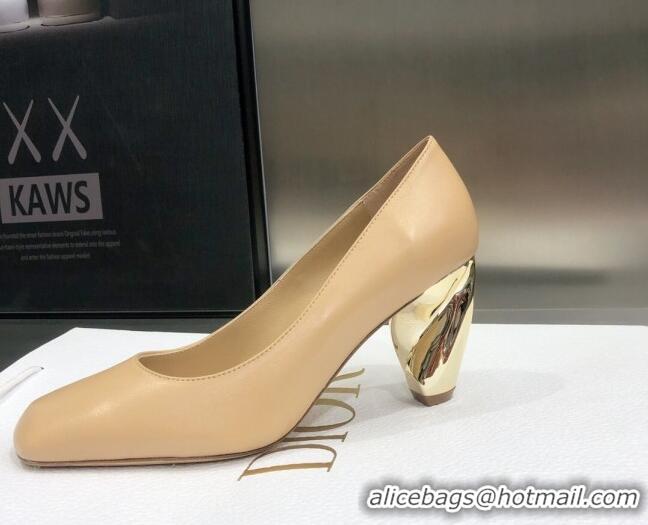 Trendy Design Dior Rhodes Calfskin Pumps Beige 111585