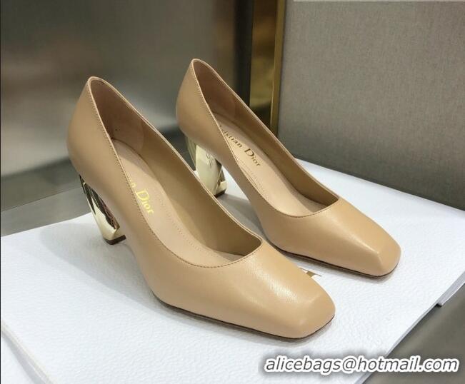 Trendy Design Dior Rhodes Calfskin Pumps Beige 111585