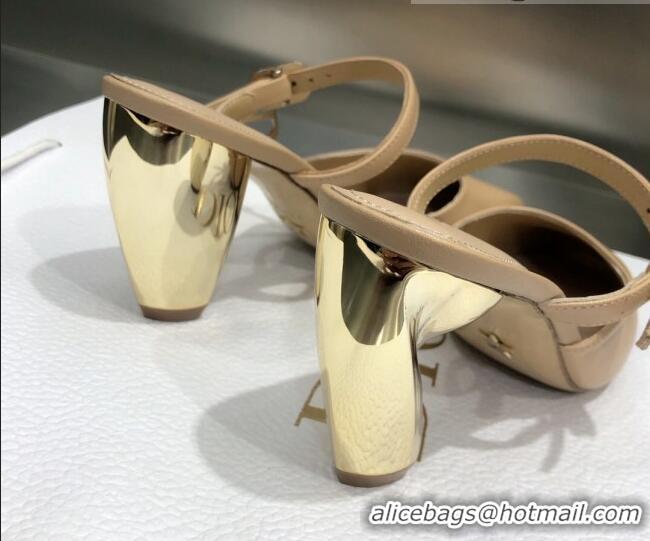 Best Price Dior Rhodes Calfskin Slingback Pumps 111586 Beige