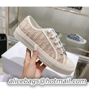 Unique Style Dior Walk'n'Dior Sneakers in Nude Oblique Embroidered Cotton 111591