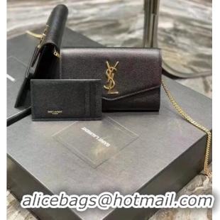 Classic Yves Saint Laurent Calf leather cross-body bag Y707788 black