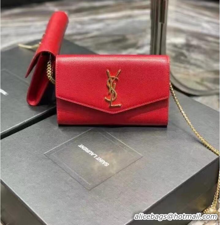 Buy Discount Yves Saint Laurent Calf leather cross-body bag Y707788 Red