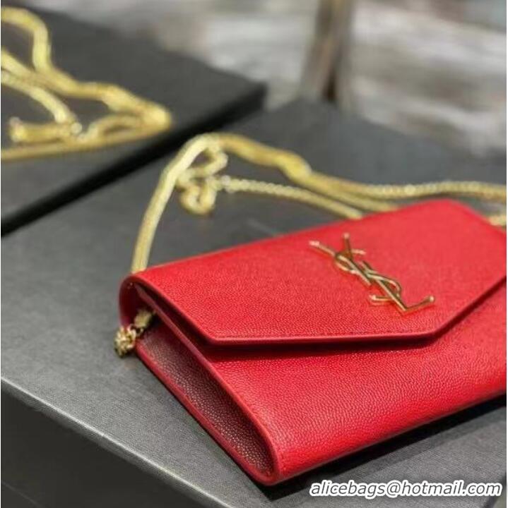 Buy Discount Yves Saint Laurent Calf leather cross-body bag Y707788 Red