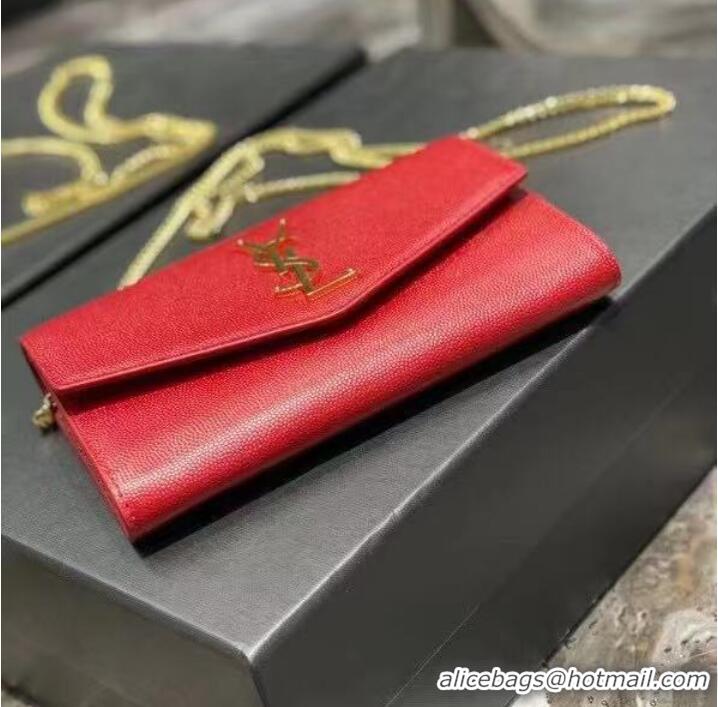 Buy Discount Yves Saint Laurent Calf leather cross-body bag Y707788 Red