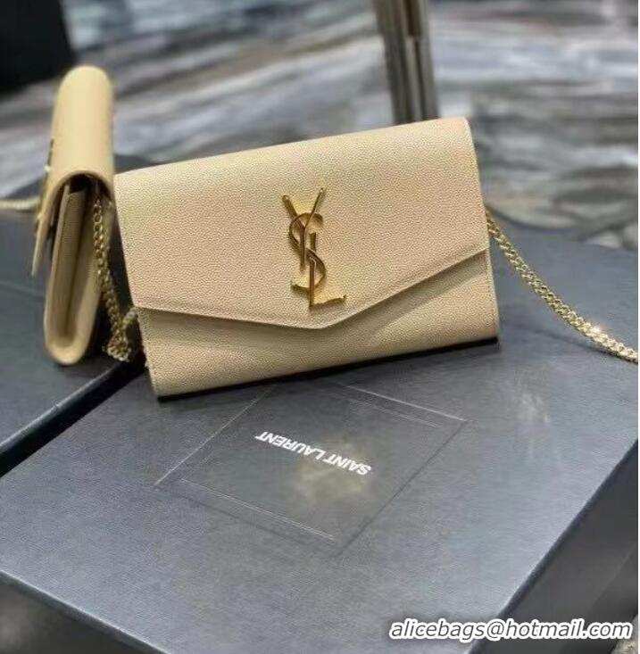 Top Quality Yves Saint Laurent Calf leather cross-body bag Y707788 BEIGE