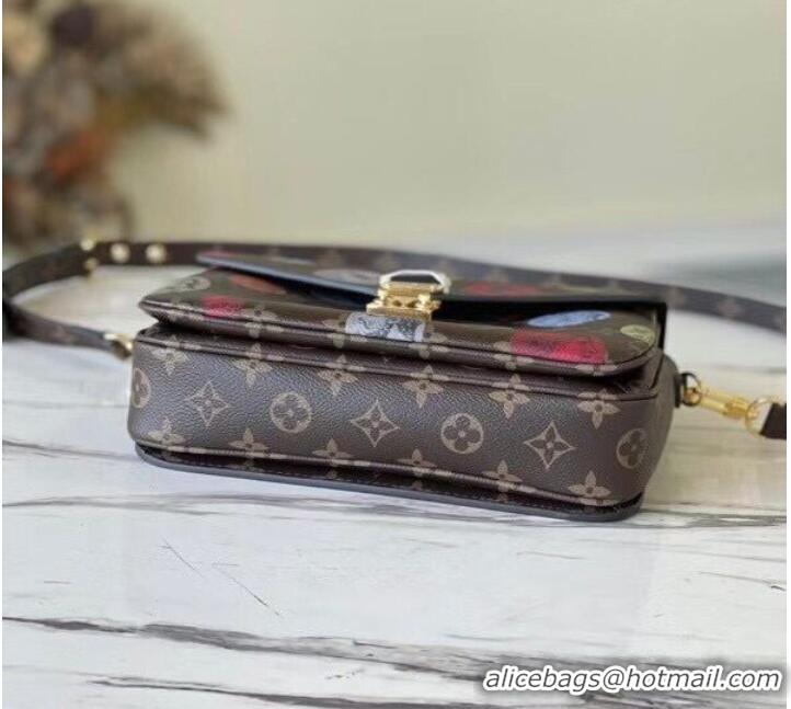 Wholesale Louis Vuitton Monogram Canvas Pochette Metis Original Leather M40780 Badge