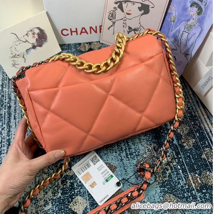 Chanel 19 flap bag Original Leather AS1160 AS1161 AS1162 Coral