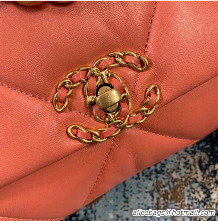 Chanel 19 flap bag Original Leather AS1160 AS1161 AS1162 Coral