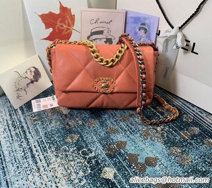 Chanel 19 flap bag Original Leather AS1160 AS1161 AS1162 Coral