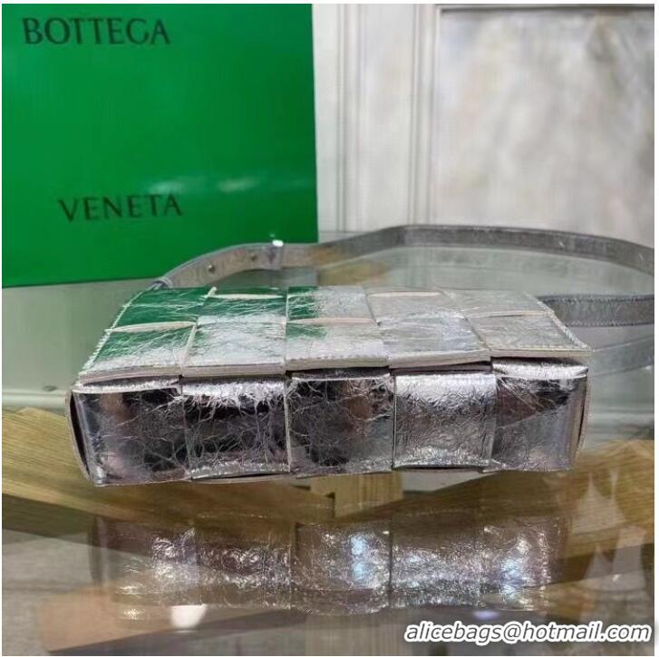 Discount Fashion Bottega Veneta CASSETTE Original Leather 666870 Silver