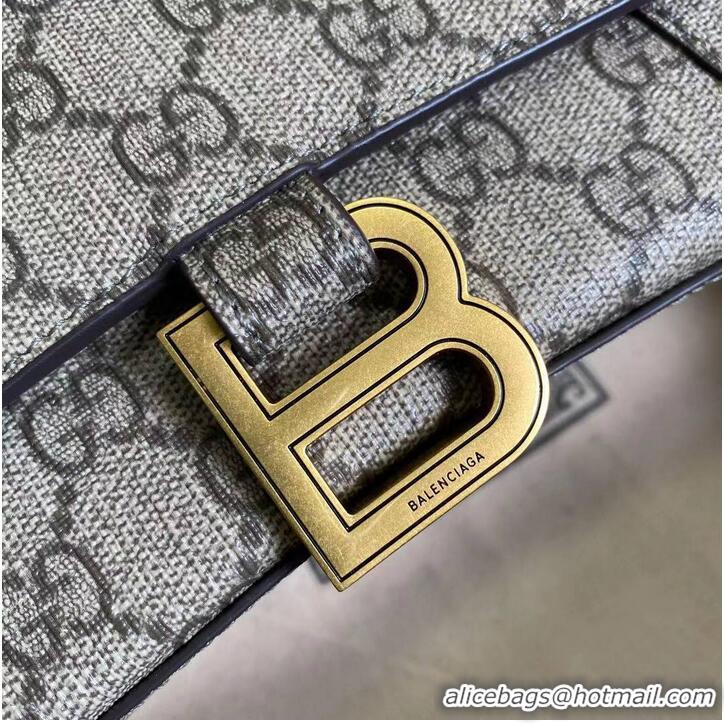 Buy Cheapest Gucci Hourglass XS Top Handle Bag 28332S gray