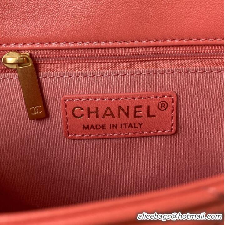 Top Quality CHANEL Lambskin Flap Shoulder Bag 2022SS pink