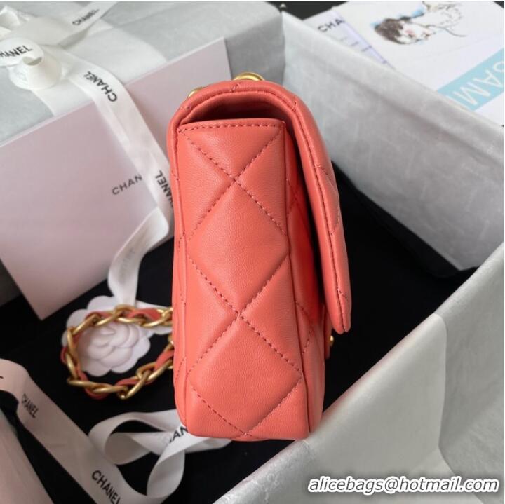 Top Quality CHANEL Lambskin Flap Shoulder Bag 2022SS pink