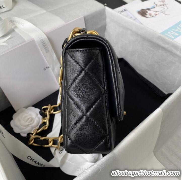 Promotional CHANEL Lambskin Flap Shoulder Bag 2022SS black