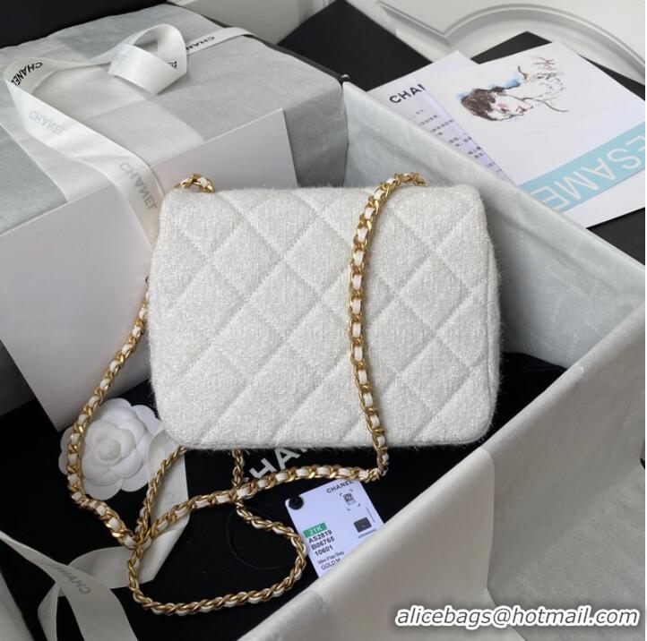 Wholesale Discount CHANEL SMALL FLAP BAG AS2819 White