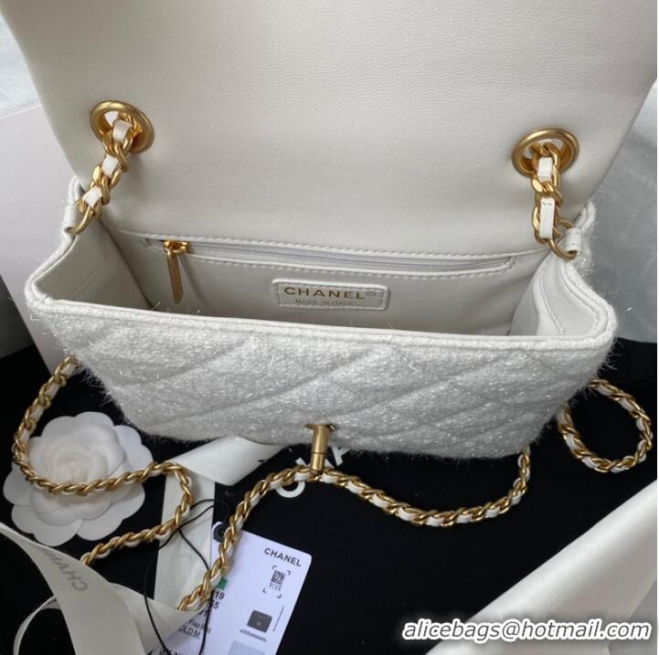 Wholesale Discount CHANEL SMALL FLAP BAG AS2819 White