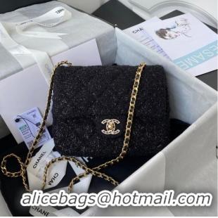 Famous Brand CHANEL SMALL FLAP BAG AS2819 black