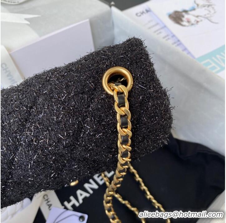 Famous Brand CHANEL SMALL FLAP BAG AS2819 black