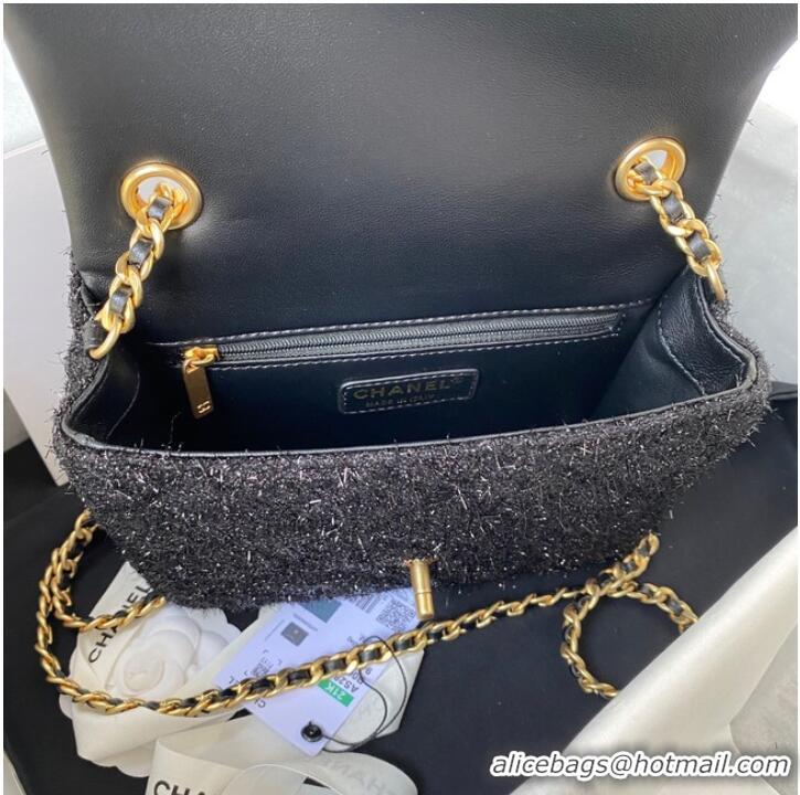 Famous Brand CHANEL SMALL FLAP BAG AS2819 black