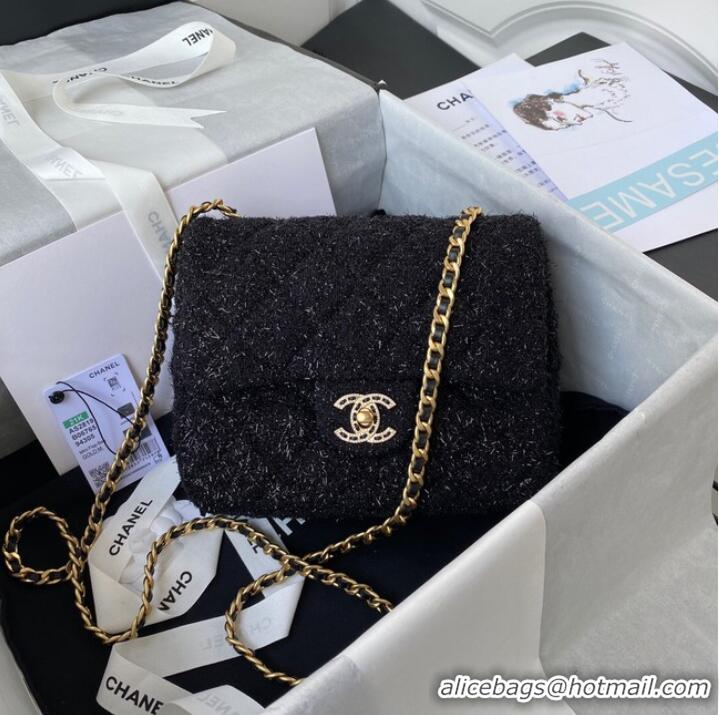 Famous Brand CHANEL SMALL FLAP BAG AS2819 black