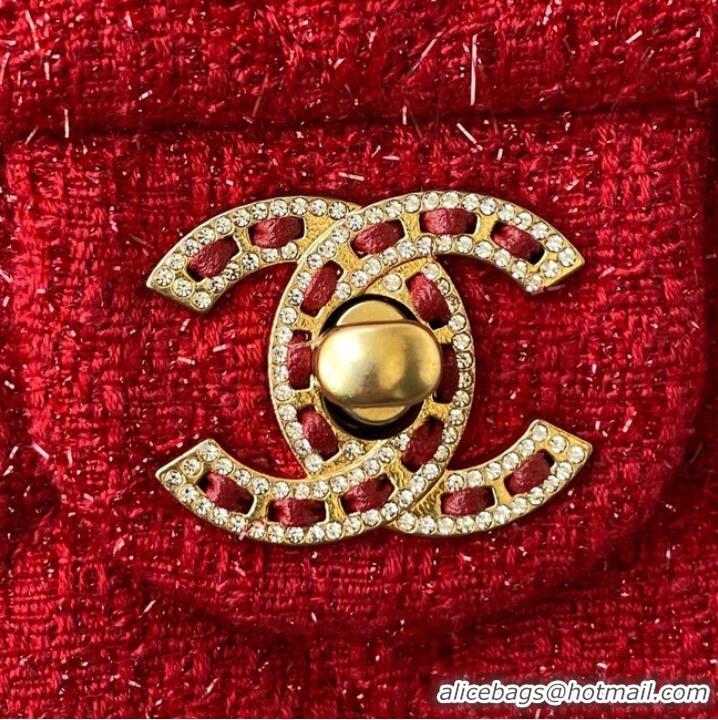 Discount Classic CHANEL SMALL FLAP BAG AS2819 red