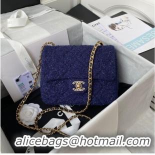 Inexpensive CHANEL SMALL FLAP BAG AS2819 blue