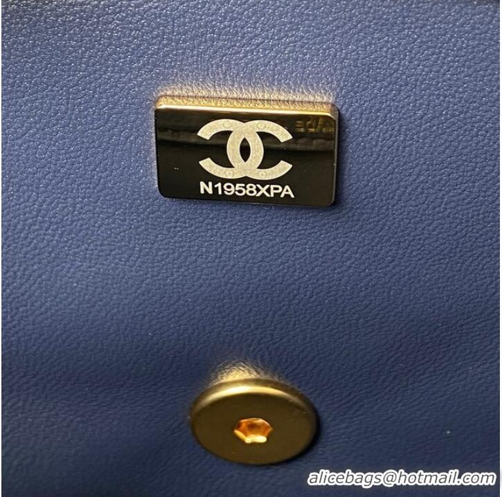 Inexpensive CHANEL SMALL FLAP BAG AS2819 blue