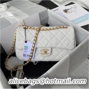 Top Quality CHANEL MEDIUM FLAP BAG AS2820 white