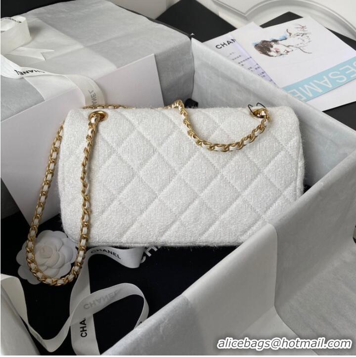 Top Quality CHANEL MEDIUM FLAP BAG AS2820 white