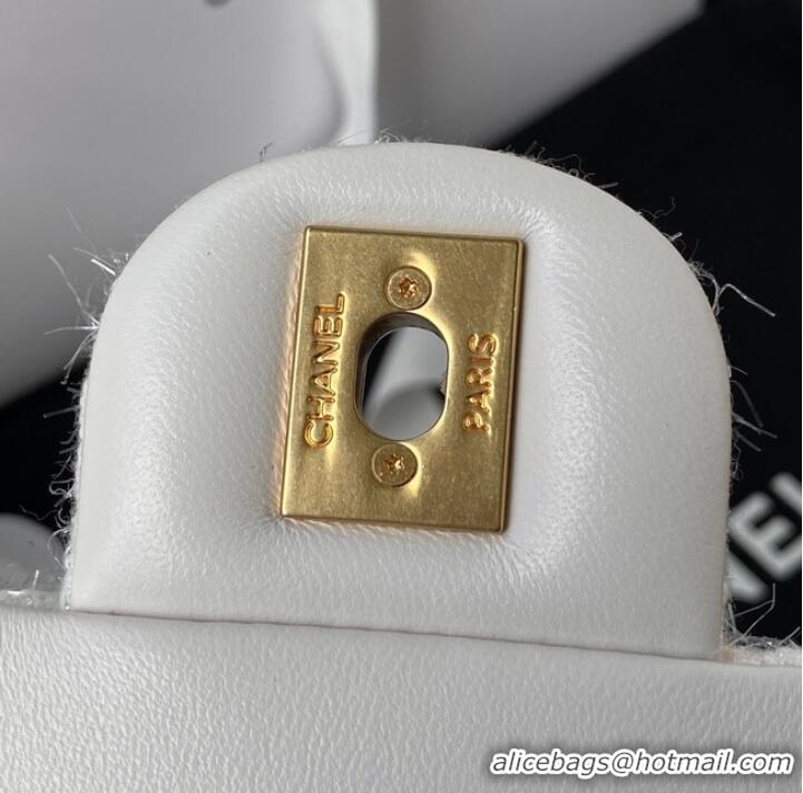 Top Quality CHANEL MEDIUM FLAP BAG AS2820 white