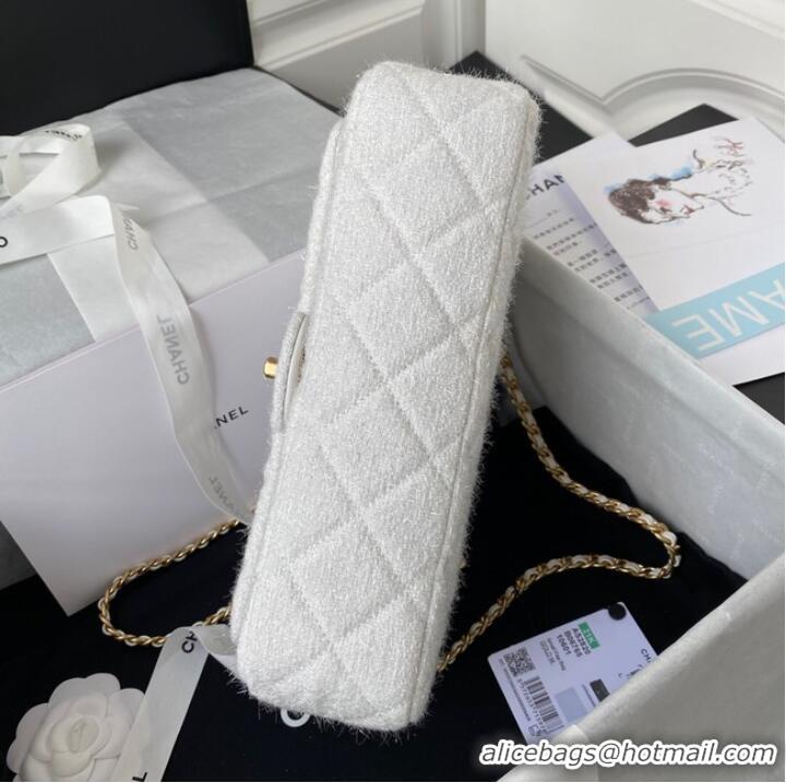 Top Quality CHANEL MEDIUM FLAP BAG AS2820 white