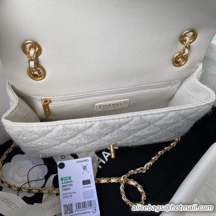 Top Quality CHANEL MEDIUM FLAP BAG AS2820 white