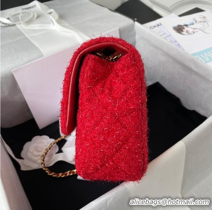 Spot Bulk CHANEL MEDIUM FLAP BAG AS2820 Red