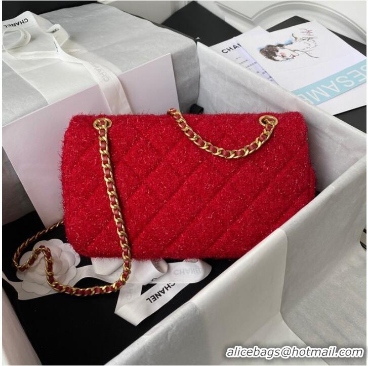 Spot Bulk CHANEL MEDIUM FLAP BAG AS2820 Red