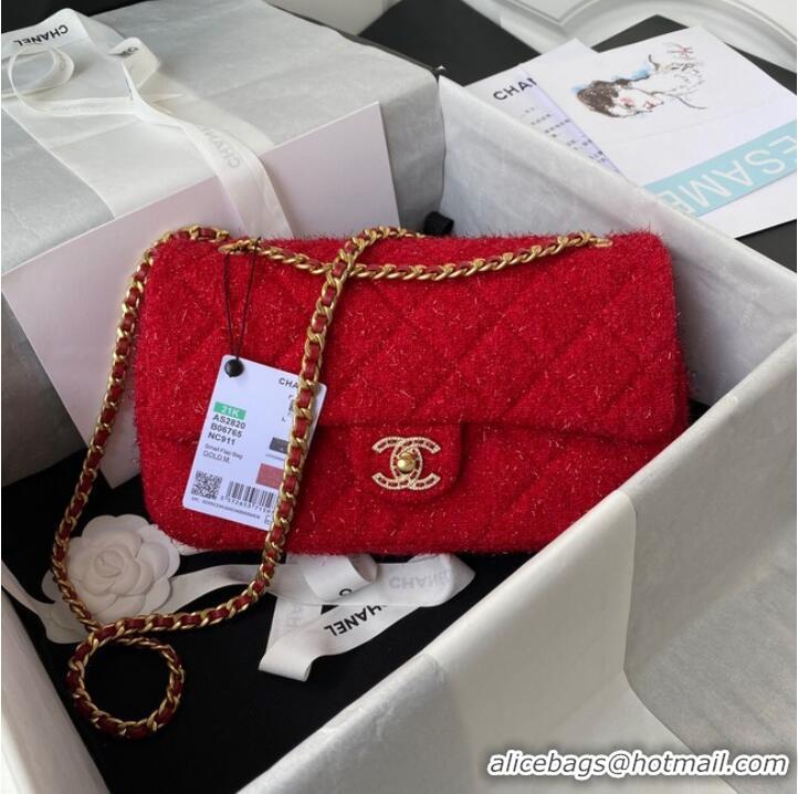 Spot Bulk CHANEL MEDIUM FLAP BAG AS2820 Red