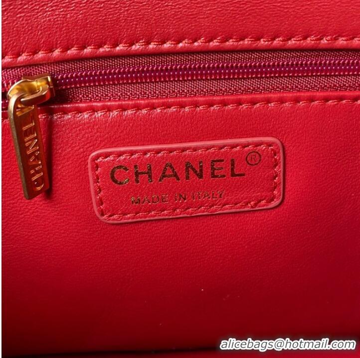 Spot Bulk CHANEL MEDIUM FLAP BAG AS2820 Red