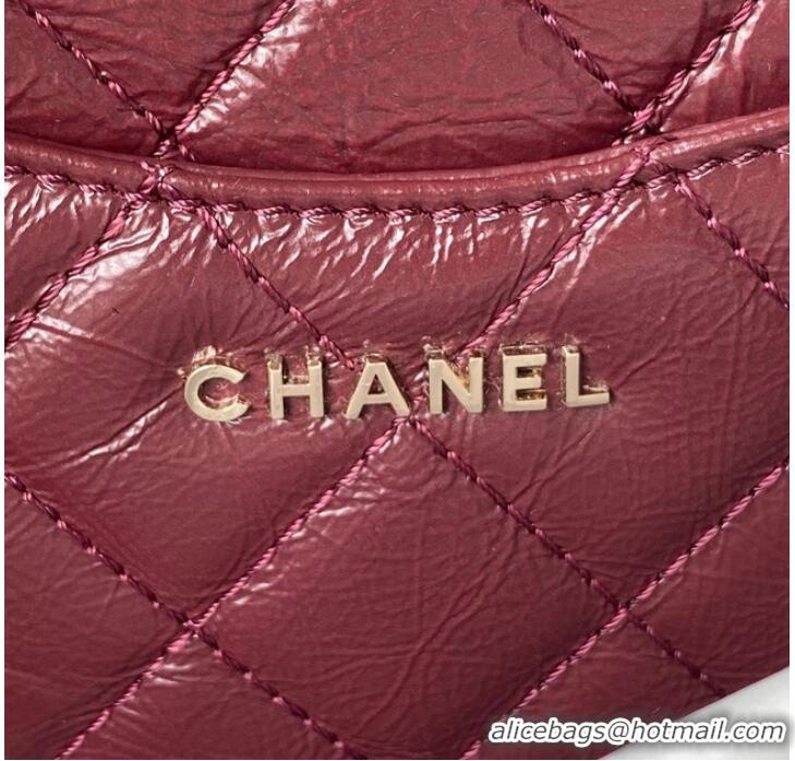 New Product CHANEL Calfskin Flap Shoulder Bag AS2892 red