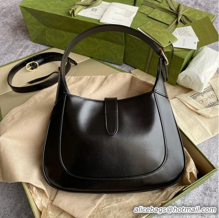 Buy Discount Gucci Vintage Jackie 1961 Original Leather Hobo Bag 636709 Black