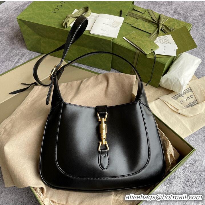 Buy Discount Gucci Vintage Jackie 1961 Original Leather Hobo Bag 636709 Black