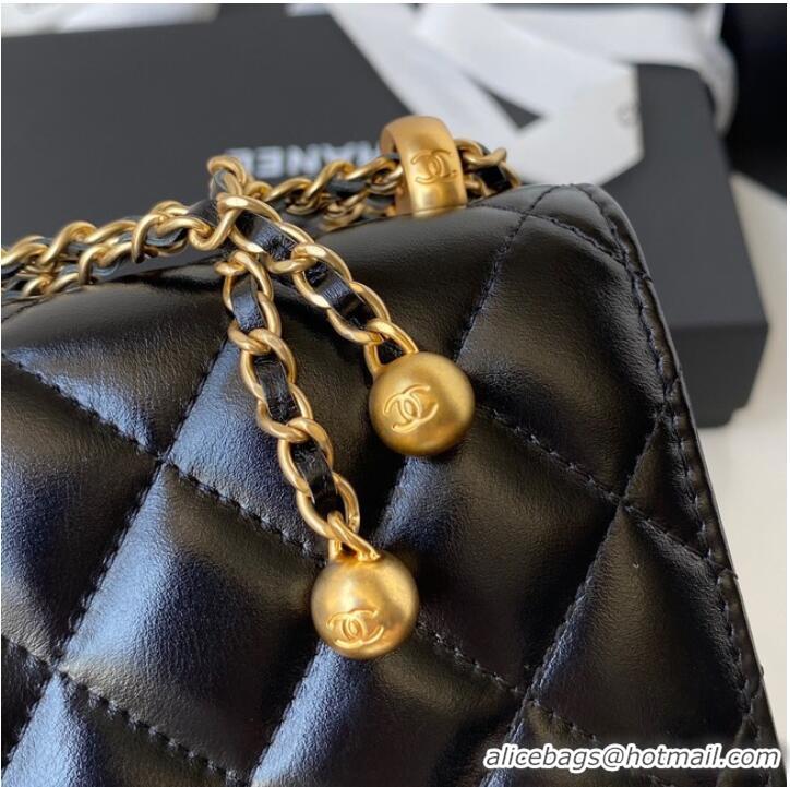 New Stylish CHANEL Lambskin Flap Shoulder Bag AP2289 black