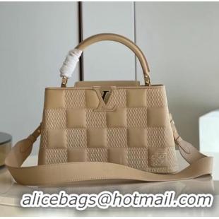 Luxury Classic Louis Vuitton CAPUCINES PM M48865 apricot