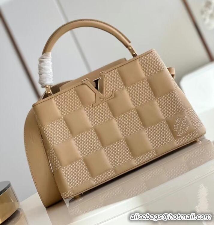 Luxury Classic Louis Vuitton CAPUCINES PM M48865 apricot