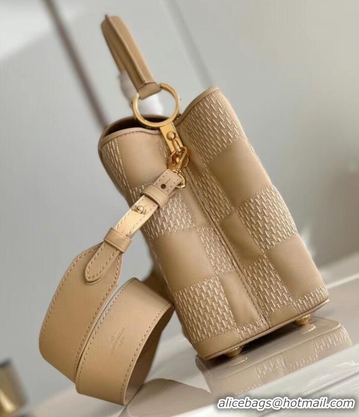 Luxury Classic Louis Vuitton CAPUCINES PM M48865 apricot