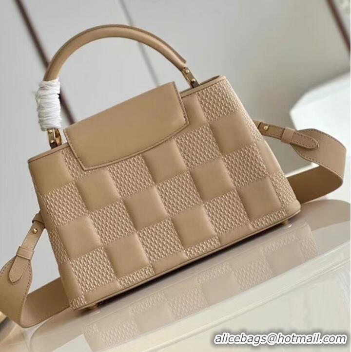 Luxury Classic Louis Vuitton CAPUCINES PM M48865 apricot