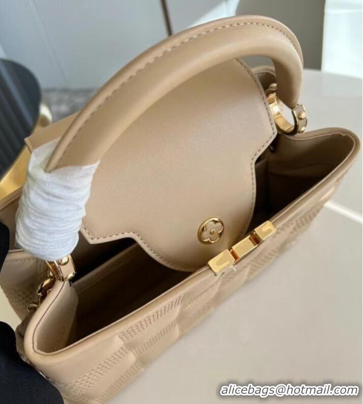 Luxury Classic Louis Vuitton CAPUCINES PM M48865 apricot