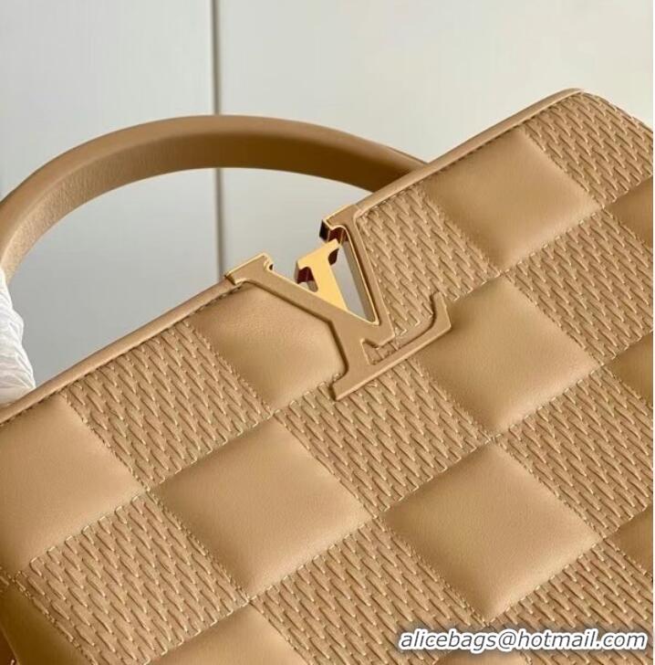 Luxury Classic Louis Vuitton CAPUCINES PM M48865 apricot